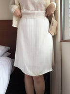 氣質satin mid skirt