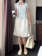 低調高級感波點中裙