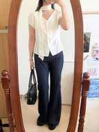 韓國姐姐的上班修身blouse