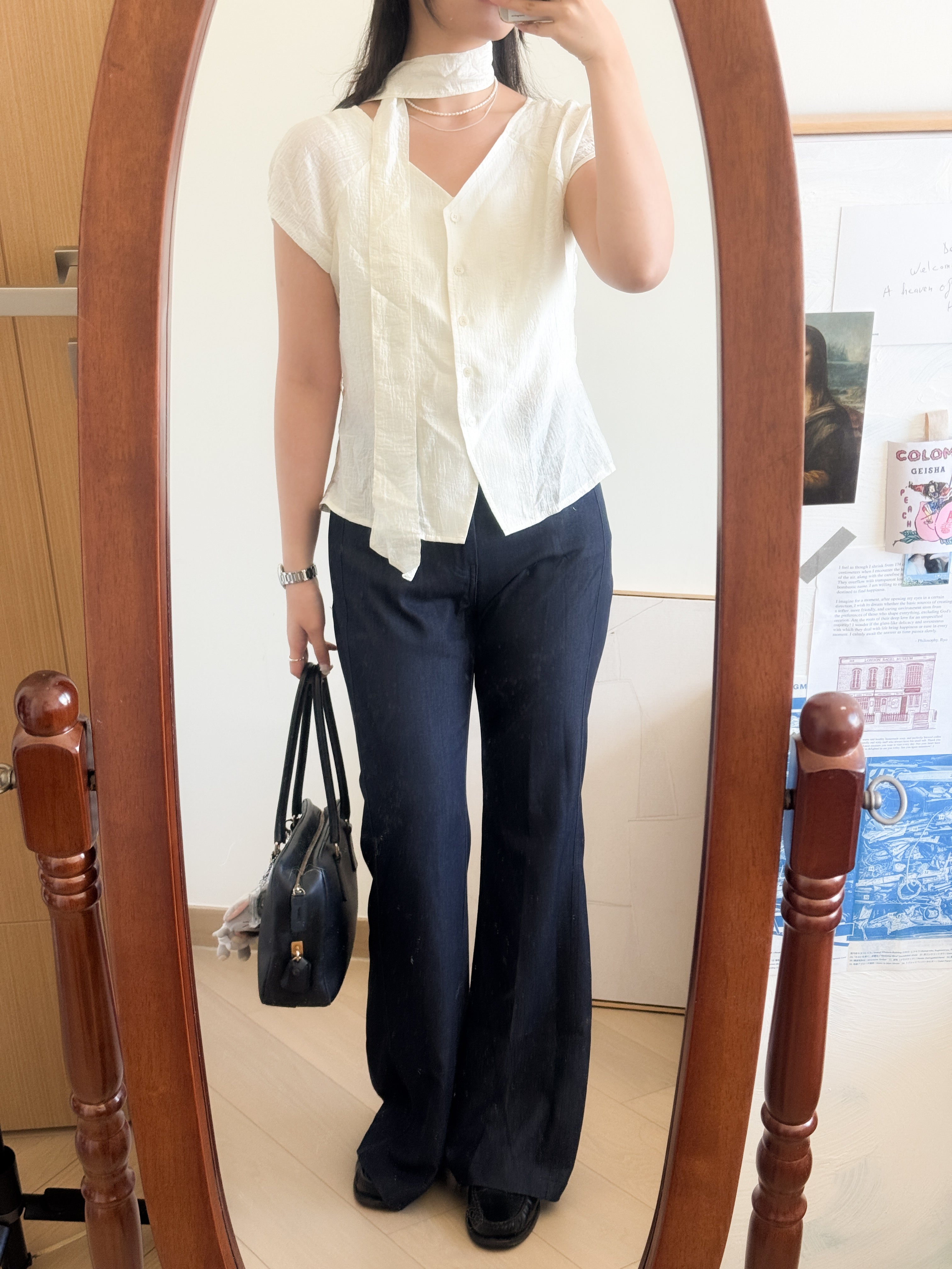 韓國姐姐的上班修身blouse