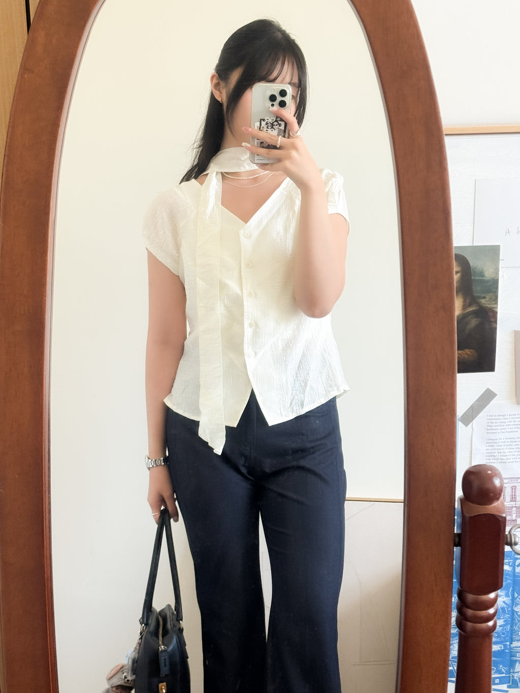韓國姐姐的上班修身blouse
