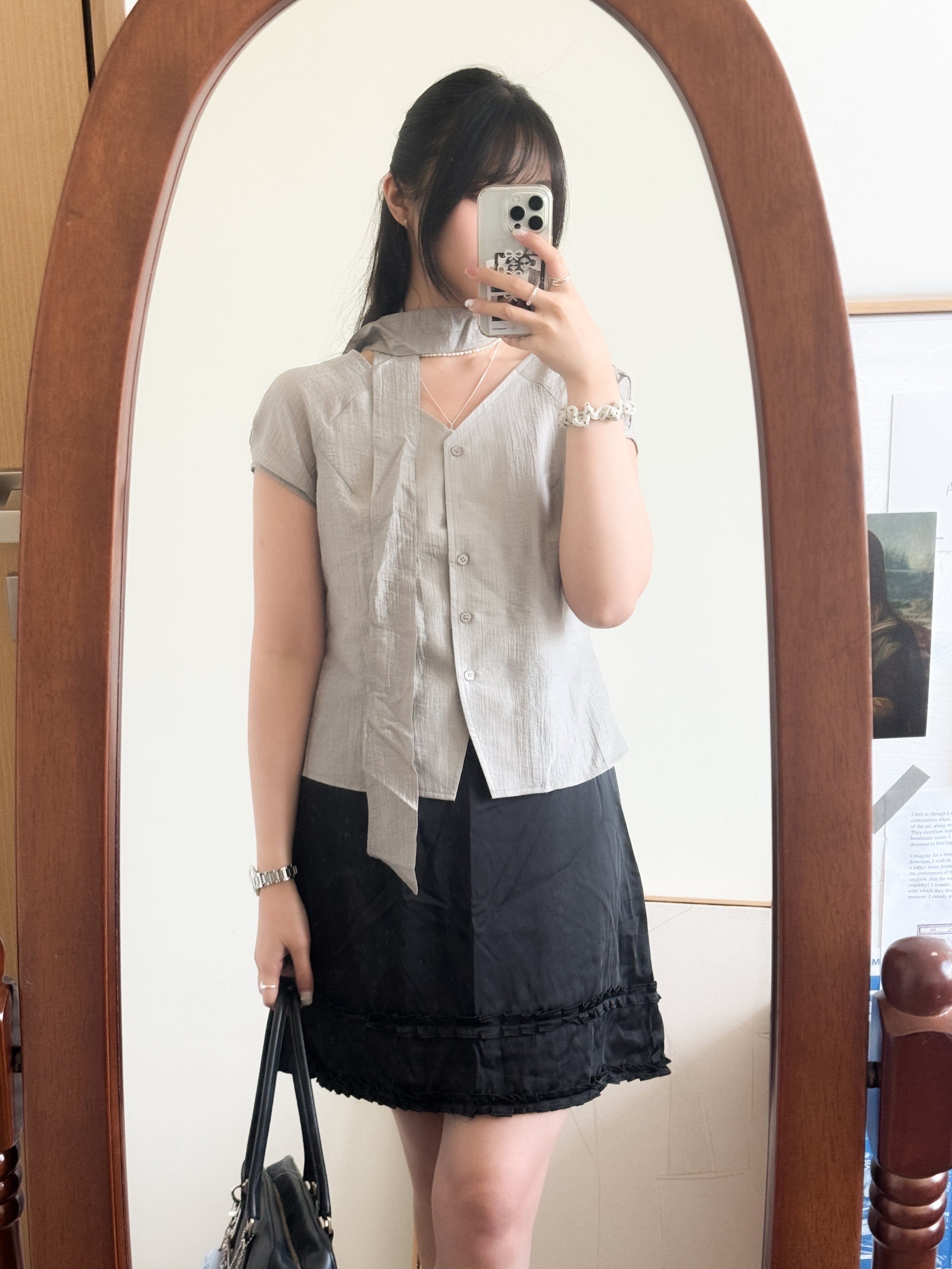韓國姐姐的上班修身blouse