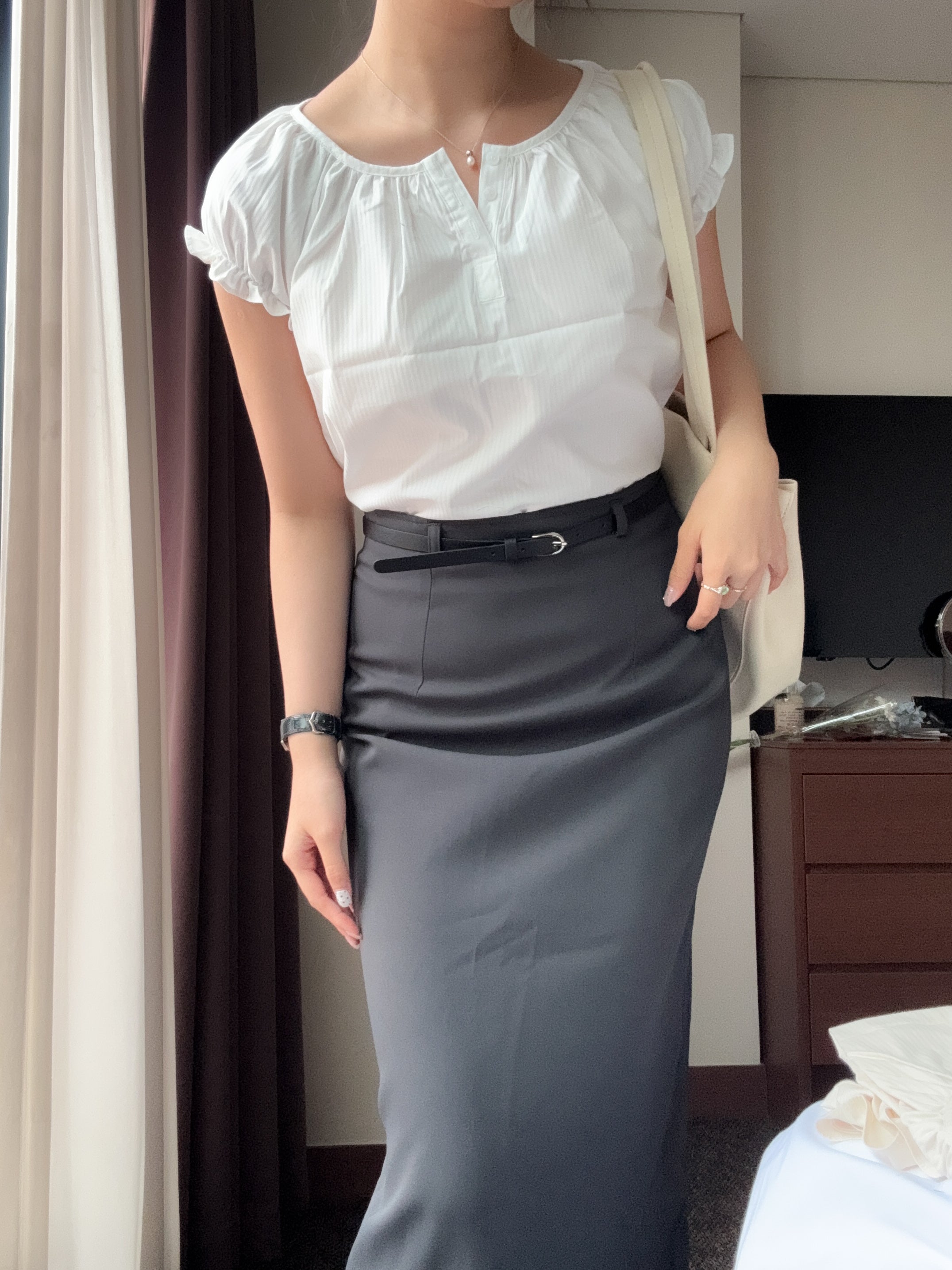 氣質姐姐的button blouse
