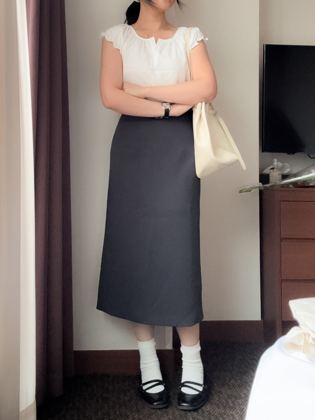 氣質姐姐的button blouse