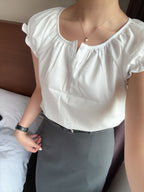 氣質姐姐的button blouse