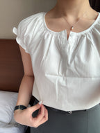 氣質姐姐的button blouse
