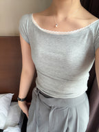 簡約感邊邊Tee