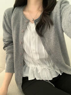 法式女孩的綁帶blouse